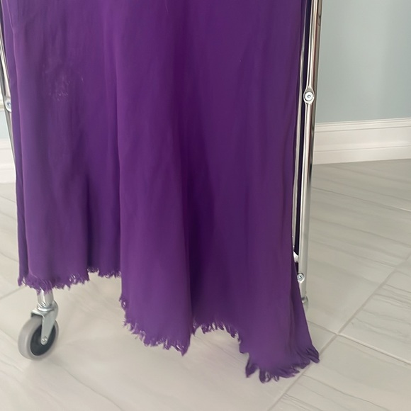 Gauzey purple one shoulder dress XS - Picture 3 of 4